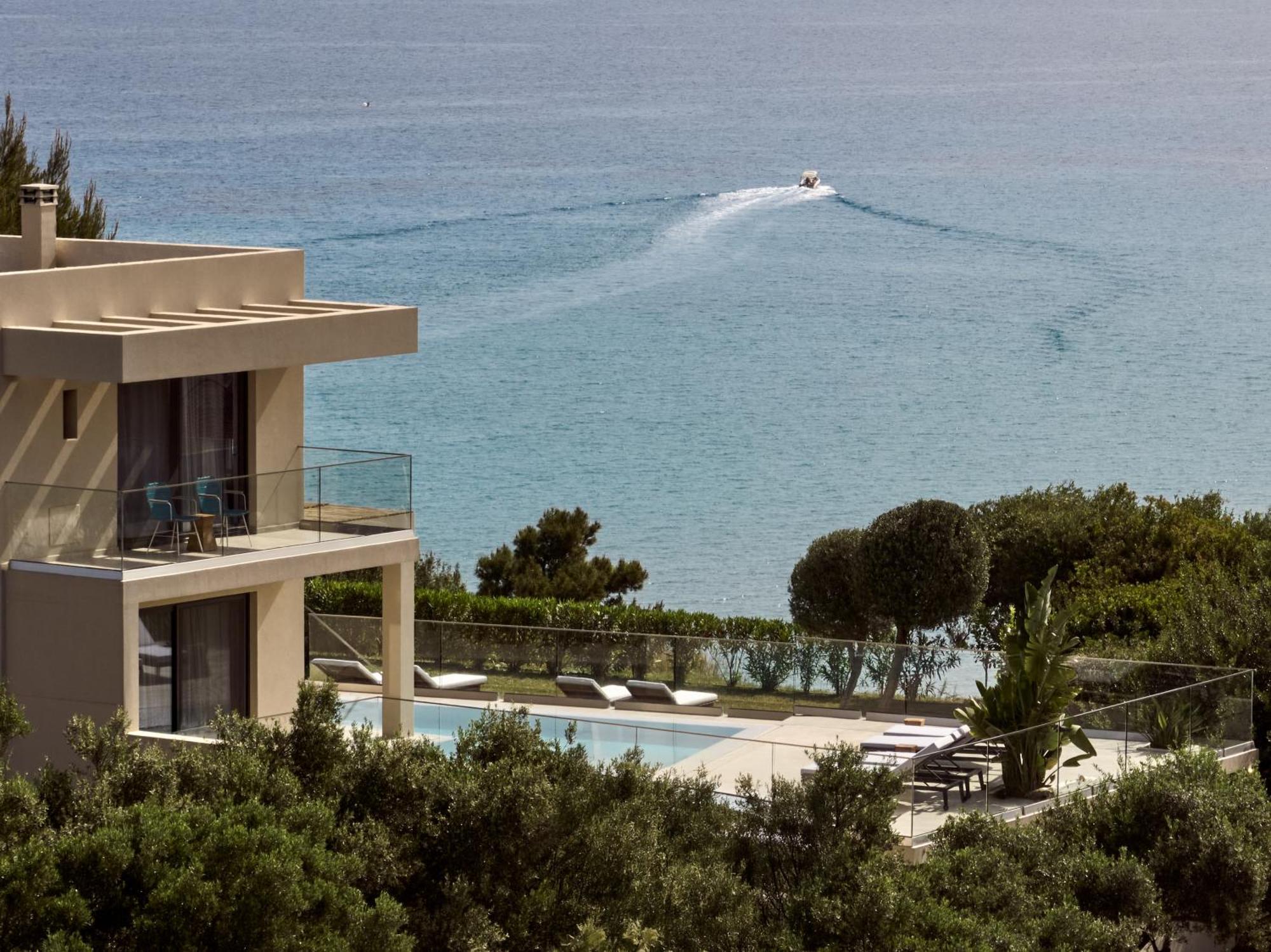 Uparati Villa - Hilltop Sea View Retreat 蒂锡利维 外观 照片